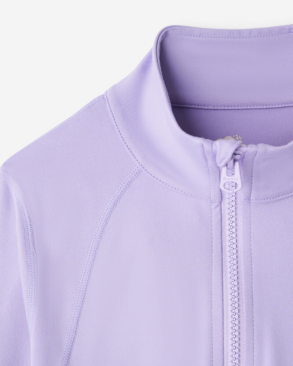 Blouson d&rsquo;athl&eacute;tisme sport ajust&eacute; pour filles