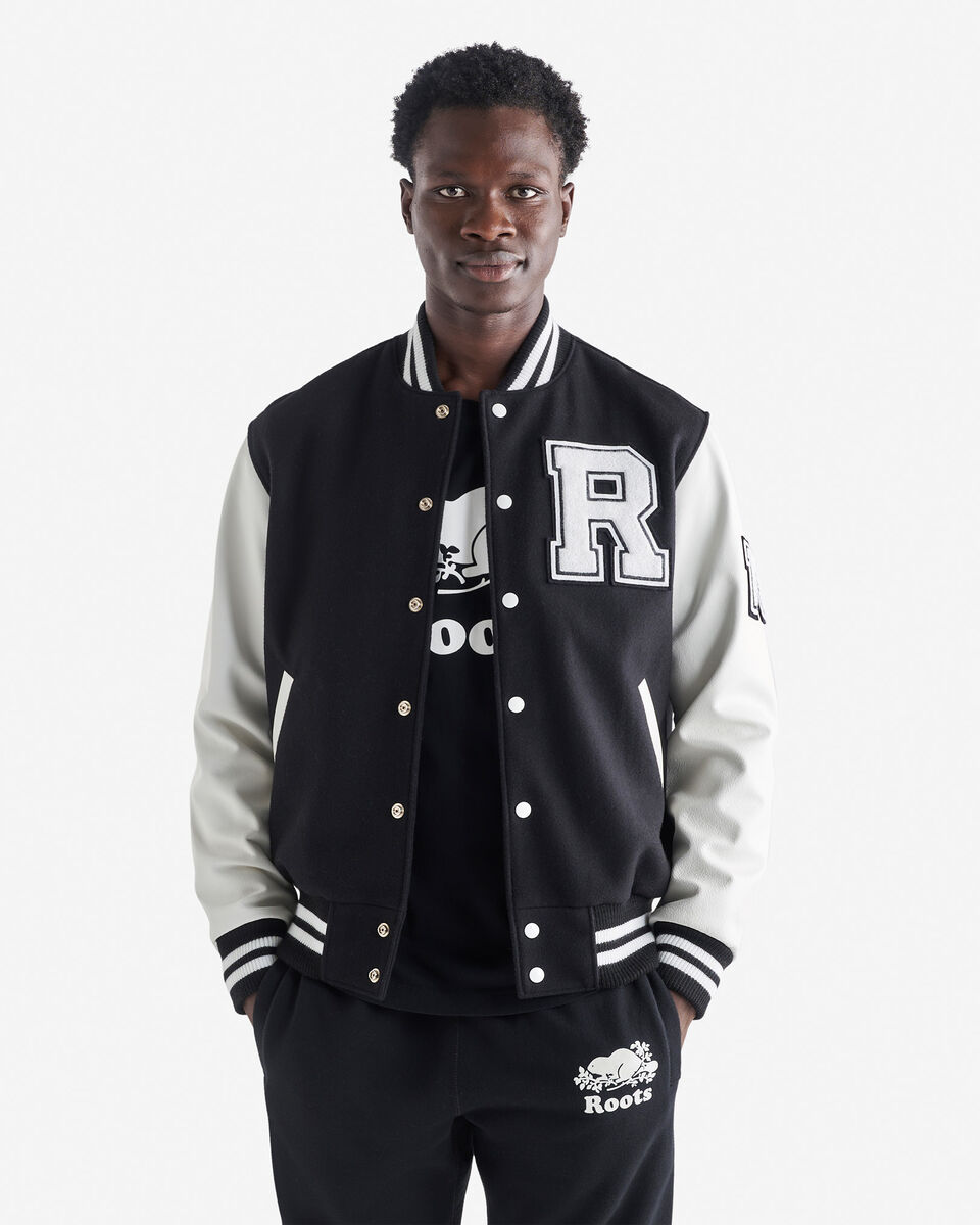 Blouson universitaire rétro pour homme
