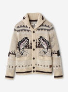 Cardigan-ch&acirc;le Cabane &agrave; motifs Fair Isle