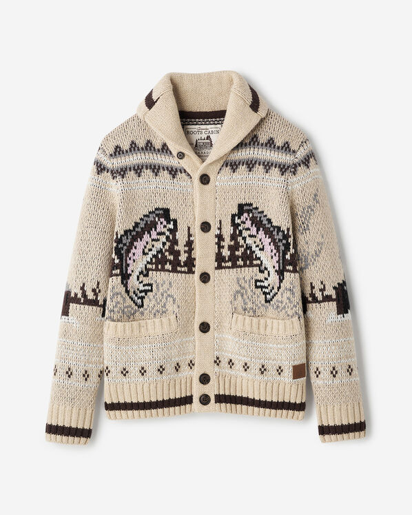 Cardigan-ch&acirc;le Cabane &agrave; motifs Fair Isle