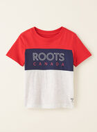 T-shirt aux couleurs contrastantes Roots pour tout-petits