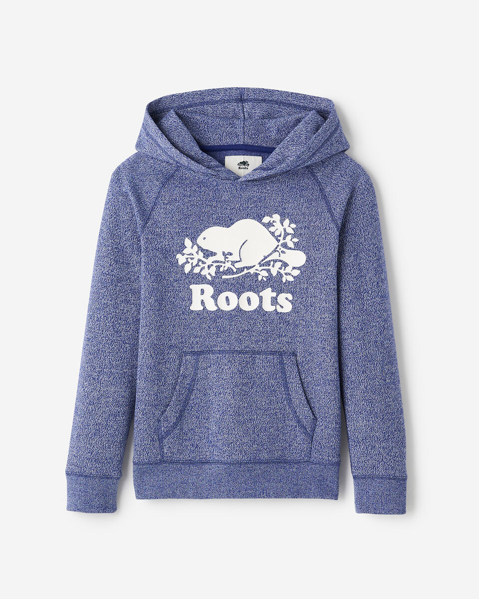 Chandail kangourou original &agrave; capuchon en jersey bouclette en coton bio pour enfants