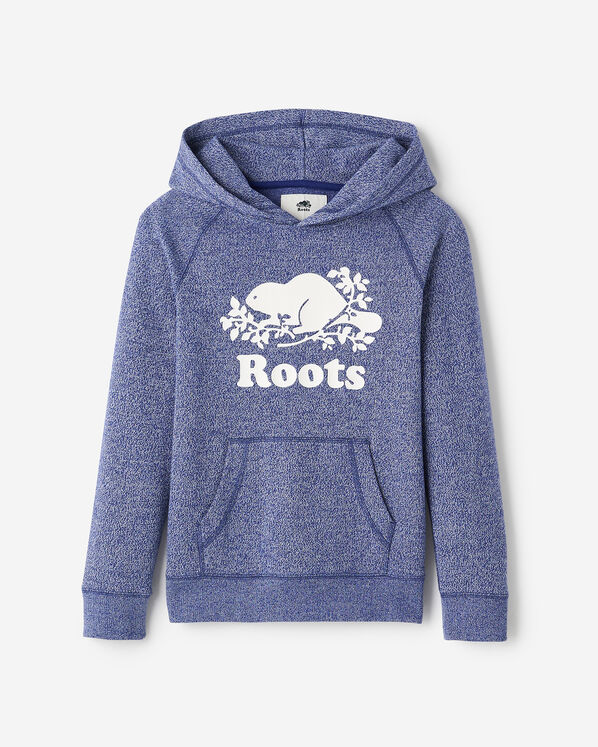 Chandail kangourou original &agrave; capuchon en jersey bouclette en coton bio pour enfants