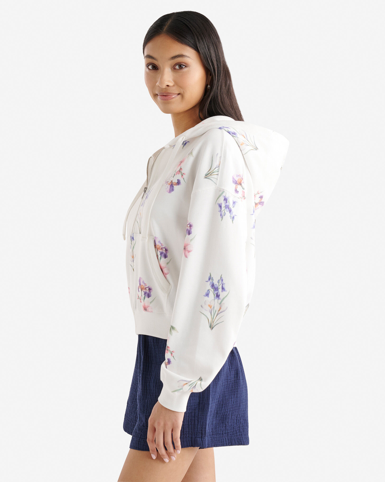 Cooper Floral Full Zip Hoodie