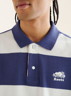 Polo en coton piqué à rayure rugby