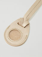 Leather Holder for Apple AirTag Metallic