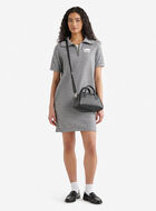 Robe &agrave; manches courtes et demi-glissi&egrave;re en jersey bouclette Cooper