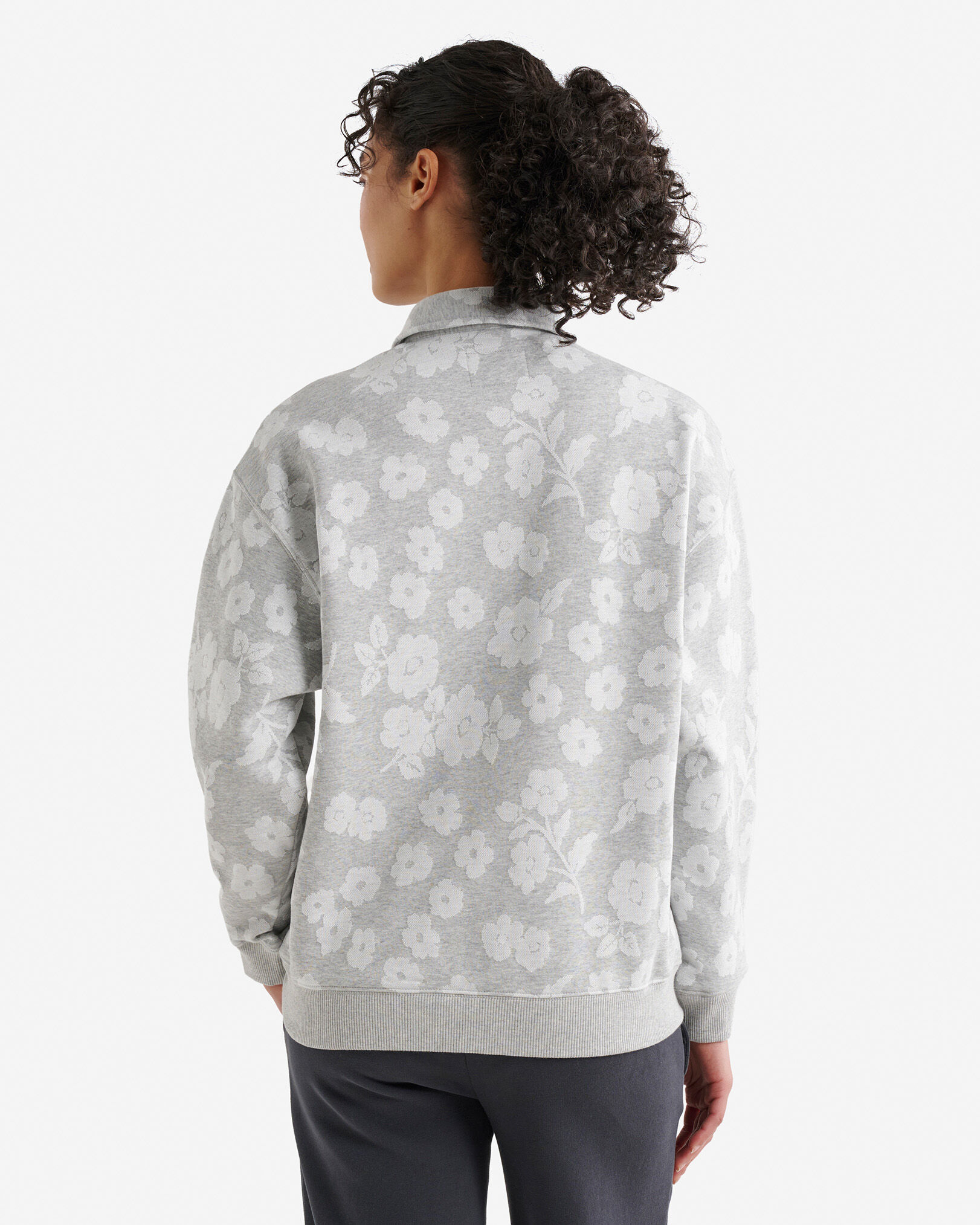 Polo jacquard floral