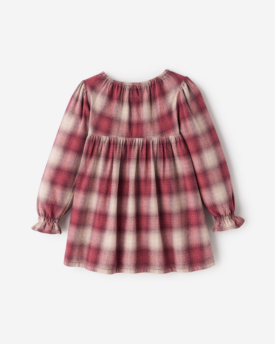 Robe nuisette à carreaux pour toutes-petites