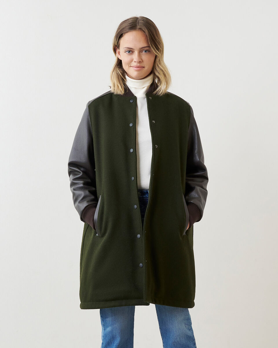 Womens A-line Varsity Jacket