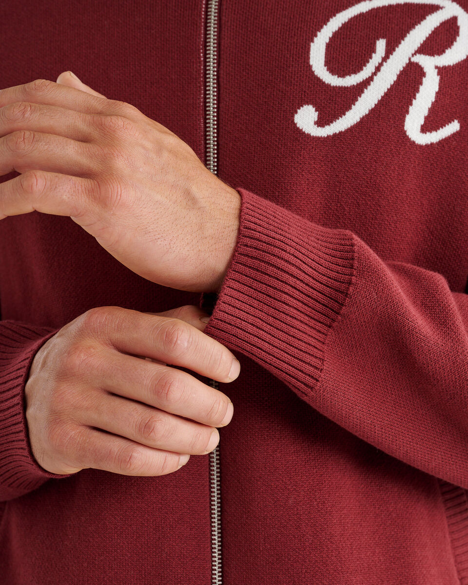 Robson Jacquard Zip Cardigan