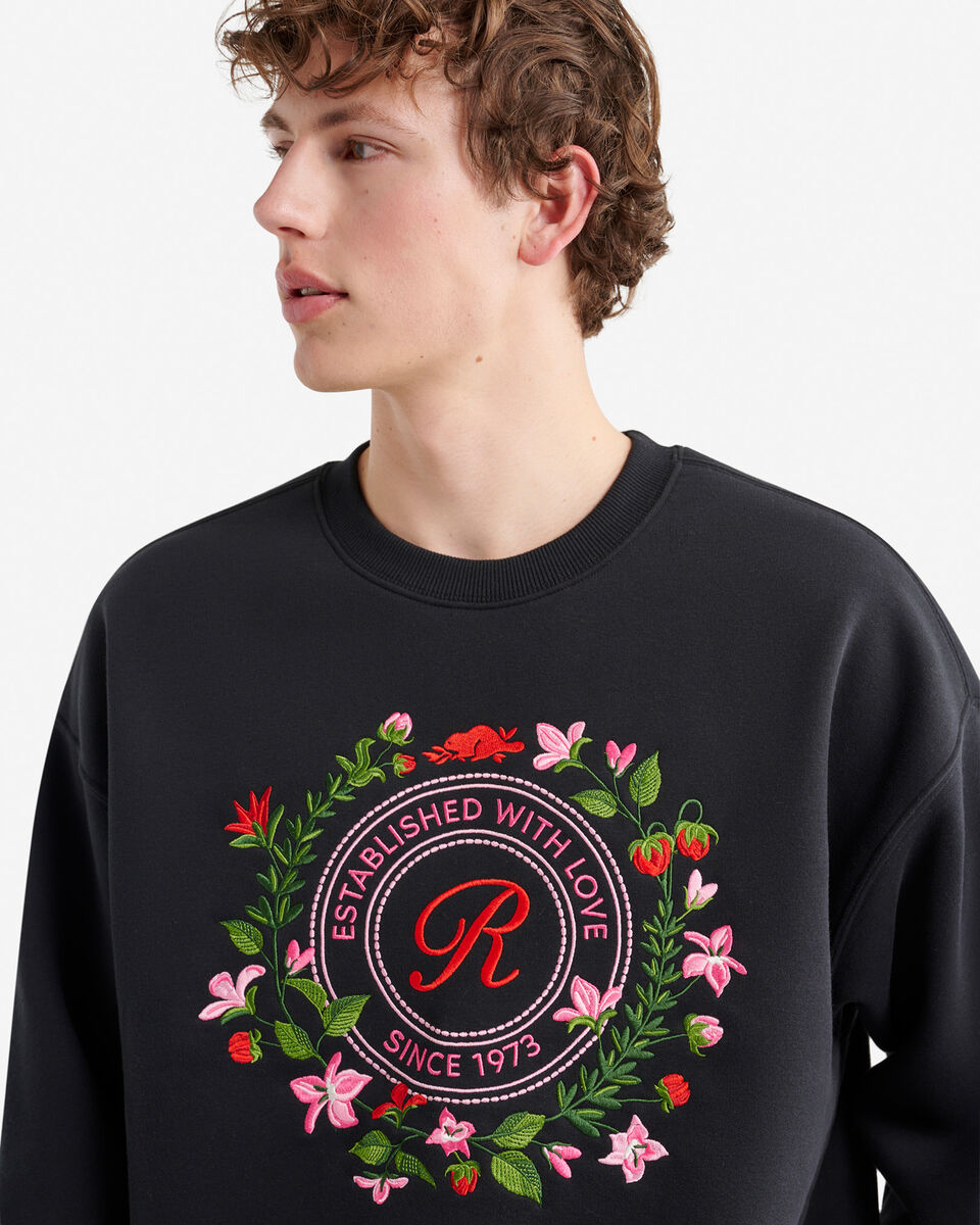 Chandail &agrave; col rond en molleton Amour Studio 