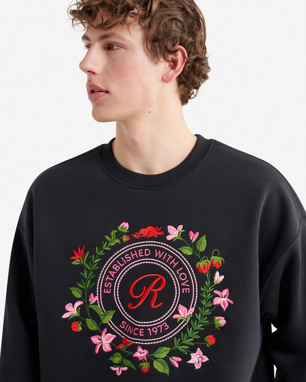 Chandail &agrave; col rond en molleton Amour Studio 