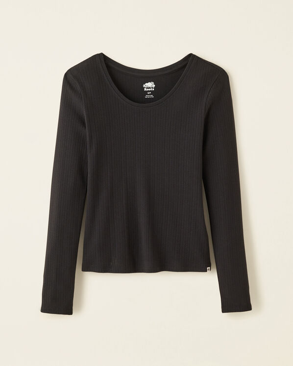 Emilie Pointelle Long Sleeve Top