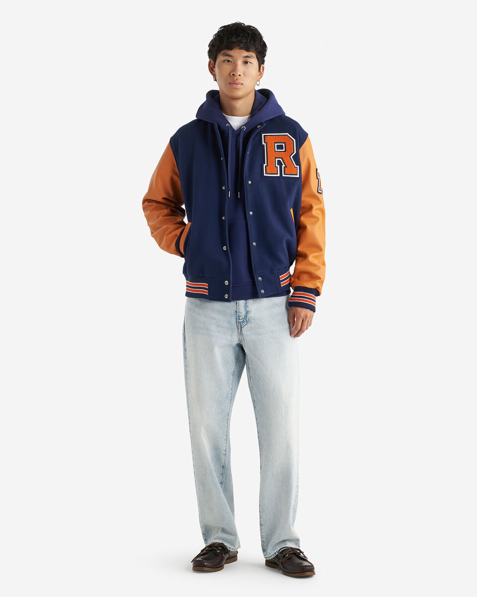 Blouson universitaire rétro pour homme
