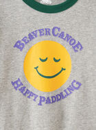 T-shirt à bordures contrastantes Beaver Canoe pour tout-petits