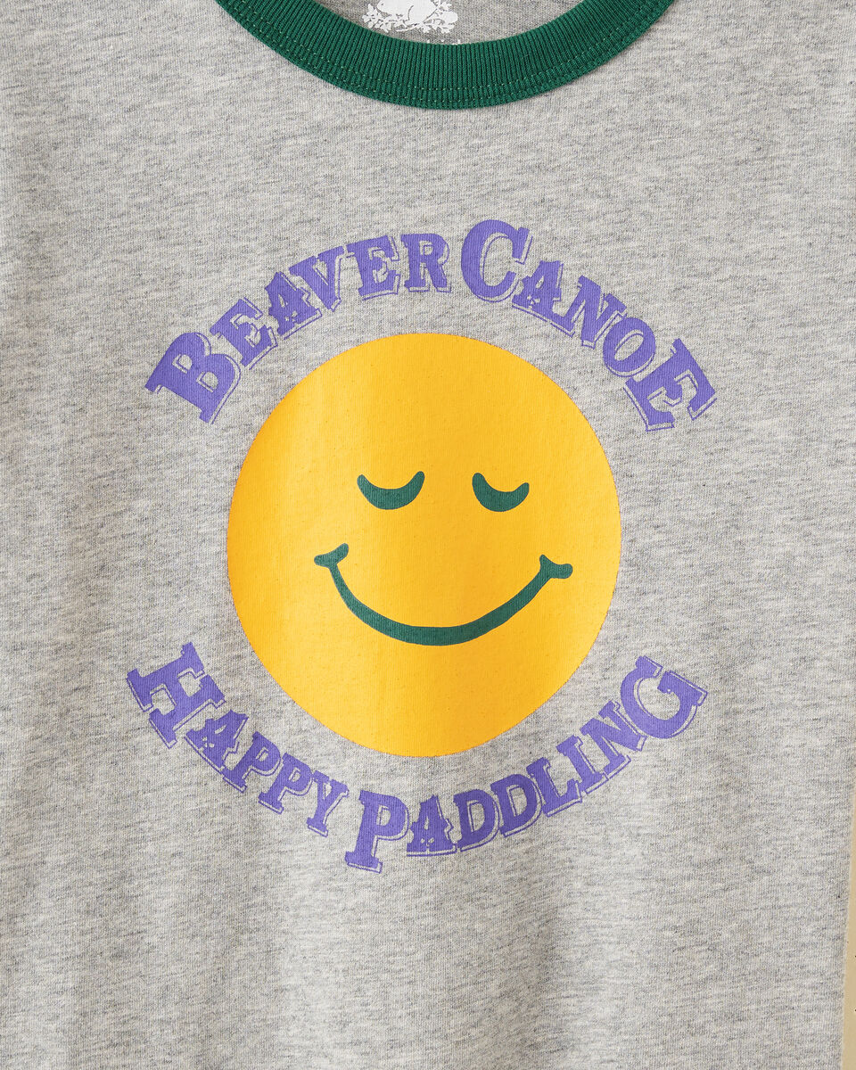 T-shirt à bordures contrastantes Beaver Canoe pour tout-petits