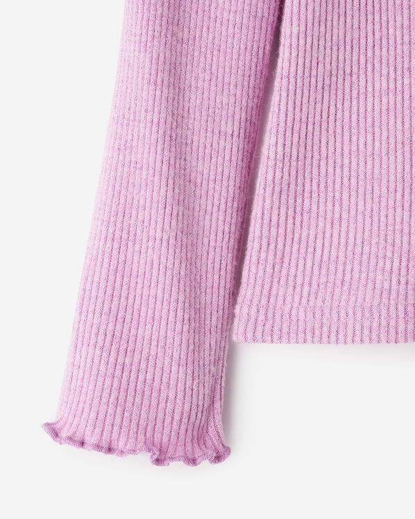 T-shirt côtelé scintillant Cooper pour toutes-petites