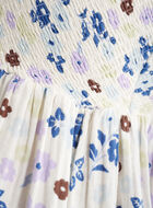 Robe nid-d&rsquo;abeilles en gaze de coton Isla