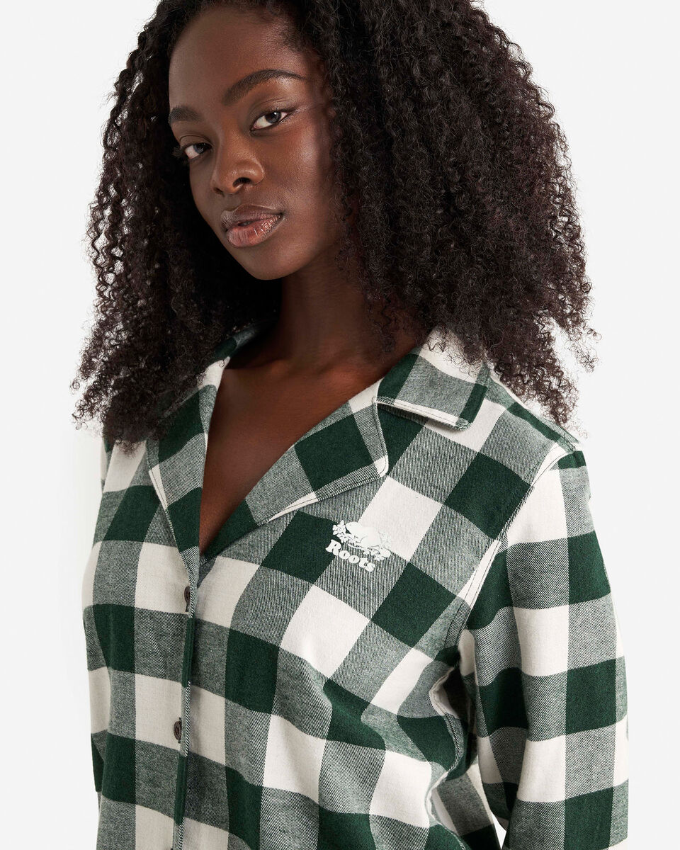 Womens Plaid Pajama Set
