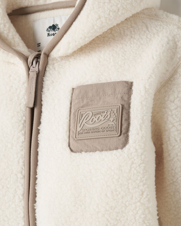 Baby Alta Shearling Fleece Romper Hoodie