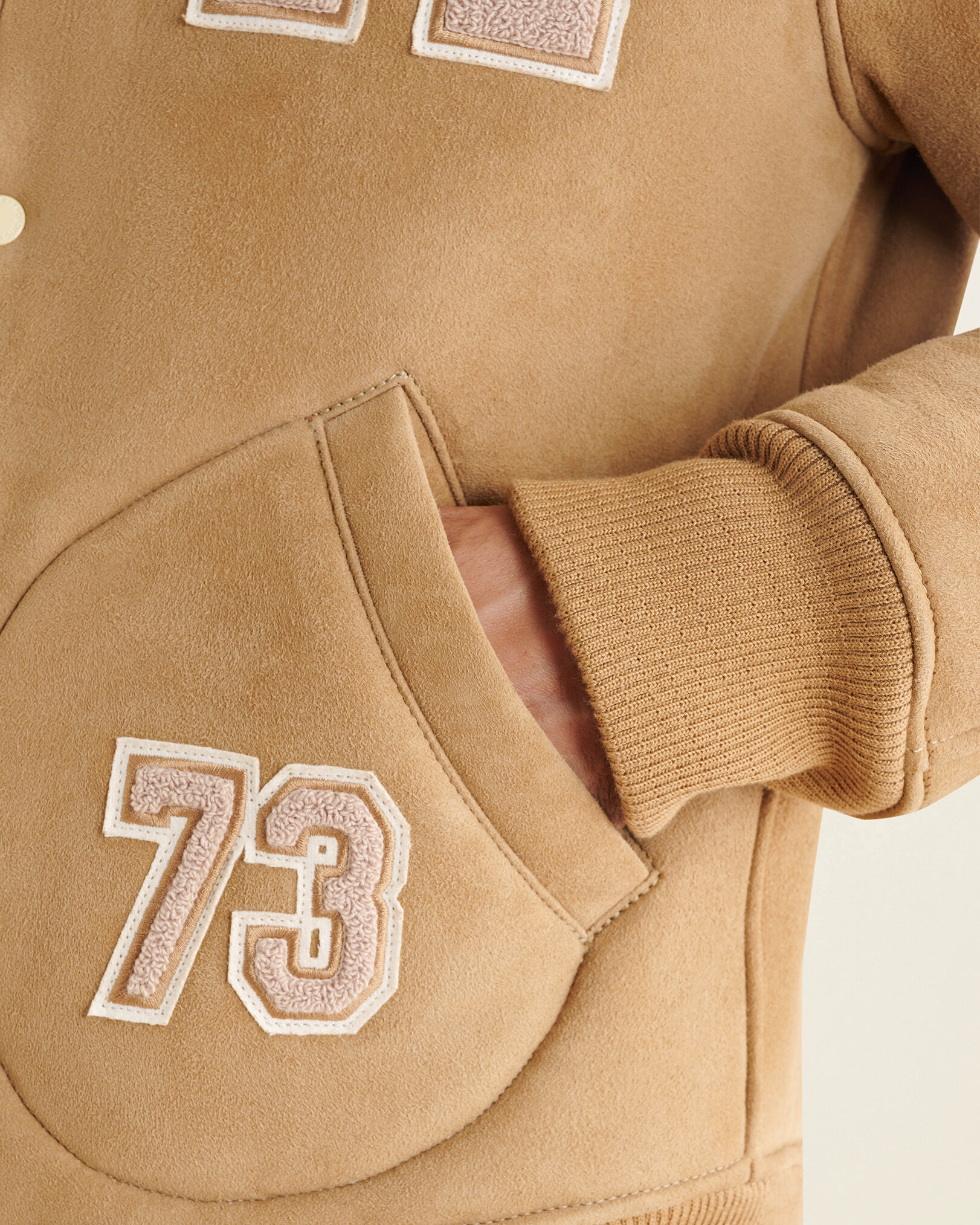 Shearling Varsity Jacket