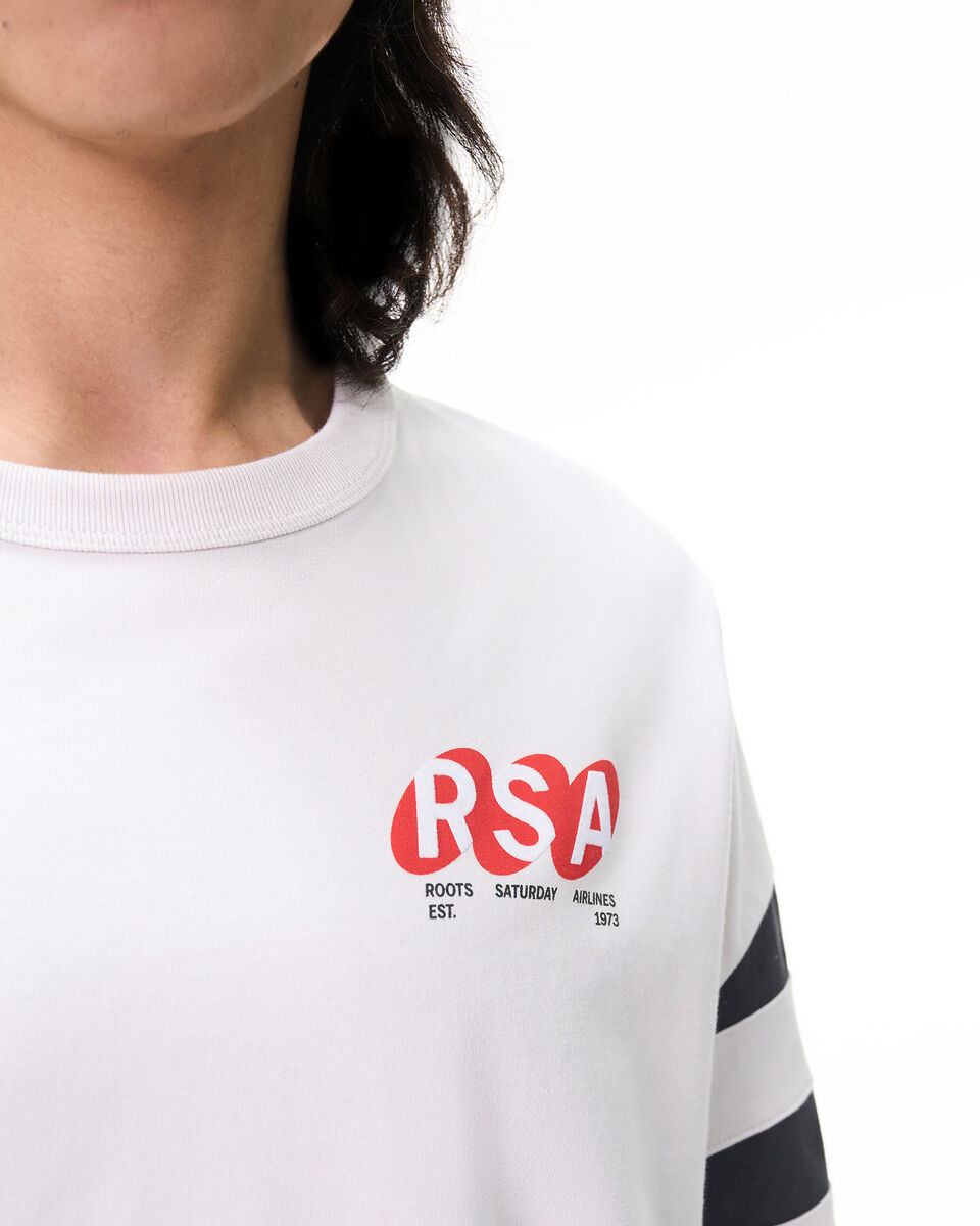Roots X Mr. Saturday Stripe T-shirt Gender Free