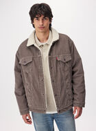Blouson d&eacute;contract&eacute; en velours c&ocirc;tel&eacute; et en sherpa Levi'sᴹᴰ pour homme 