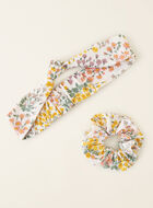 Kids Floral Knit Hair Set