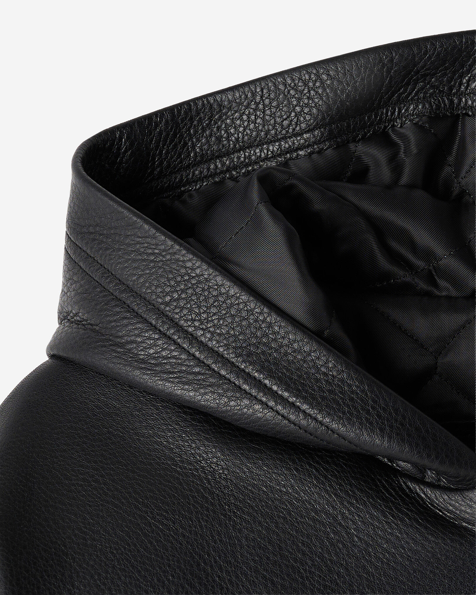 Leather Hoodie