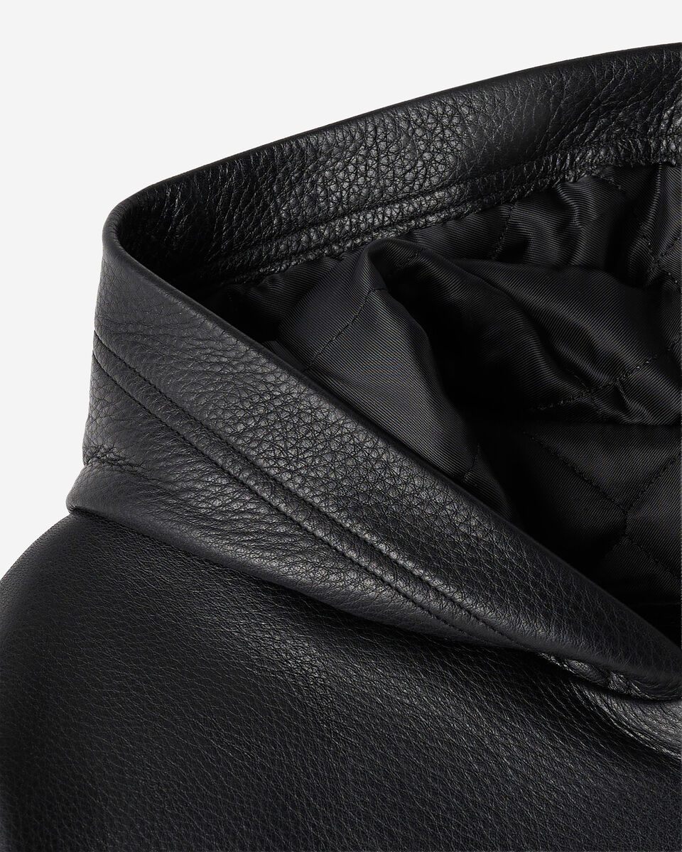 Leather Hoodie