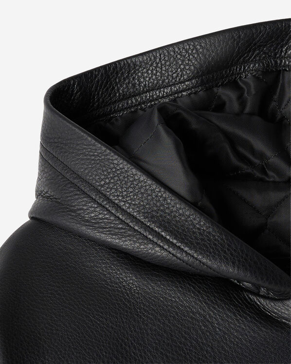 Leather Hoodie