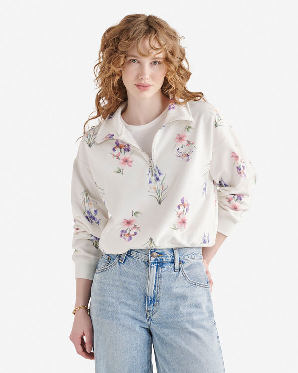 Cooper Floral Half Zip Stein