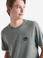 T-shirt poivré en coton bio pour hommes