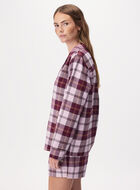 Chemise de pyjama &agrave; carreaux pour femme