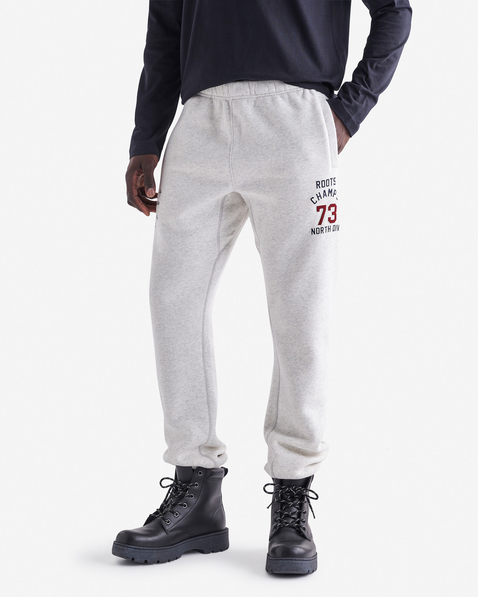 White and black sweatpants discount
