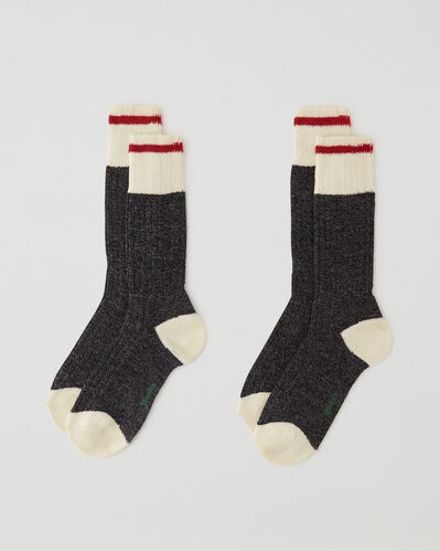 Mens Roots Cabin Sock 2 Pack