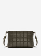 Pochette bouffante carrée à bandoulière