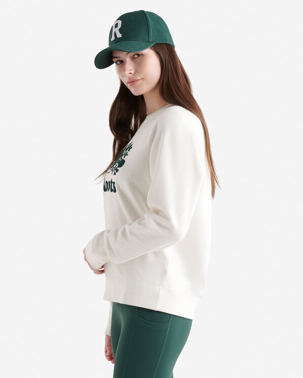 Chandail original à col rond en molleton de coton bio