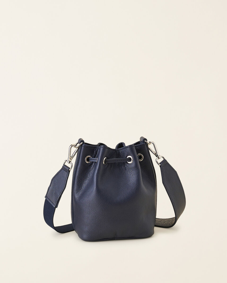Mini sac seau en cuir Cervino