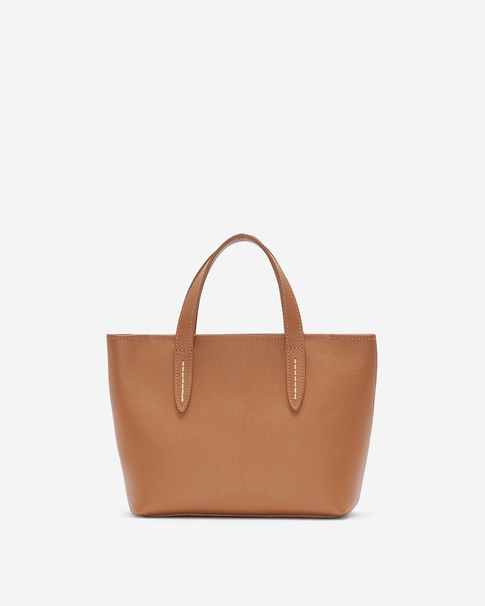Roots leather tote bag top