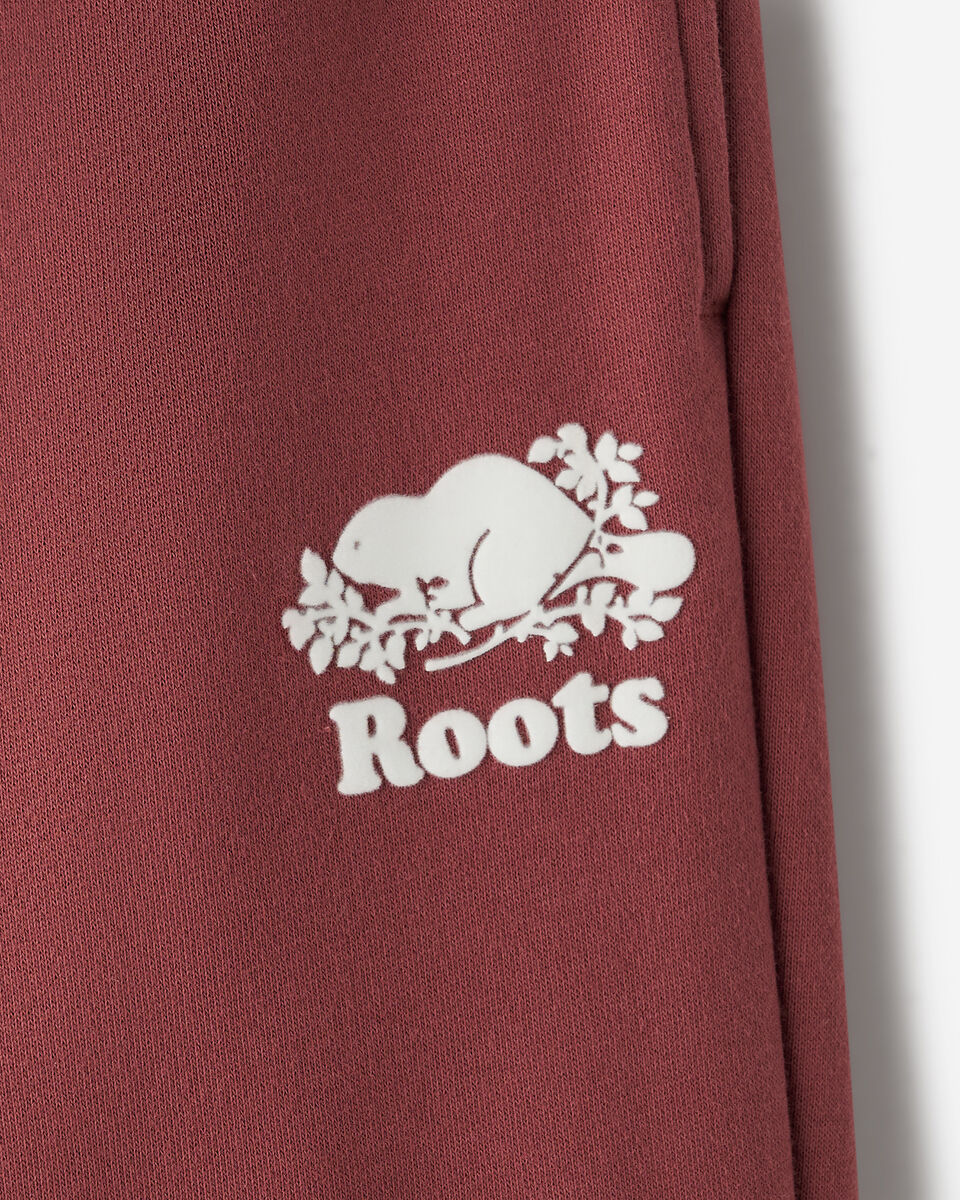Pantalon &agrave; jambe large en molleton de coton bio Cooper