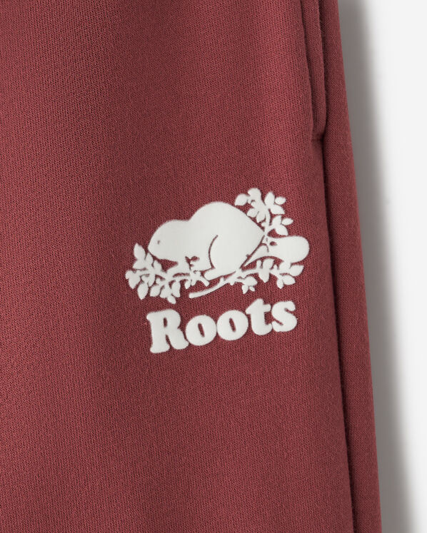 Pantalon &agrave; jambe large en molleton de coton bio Cooper