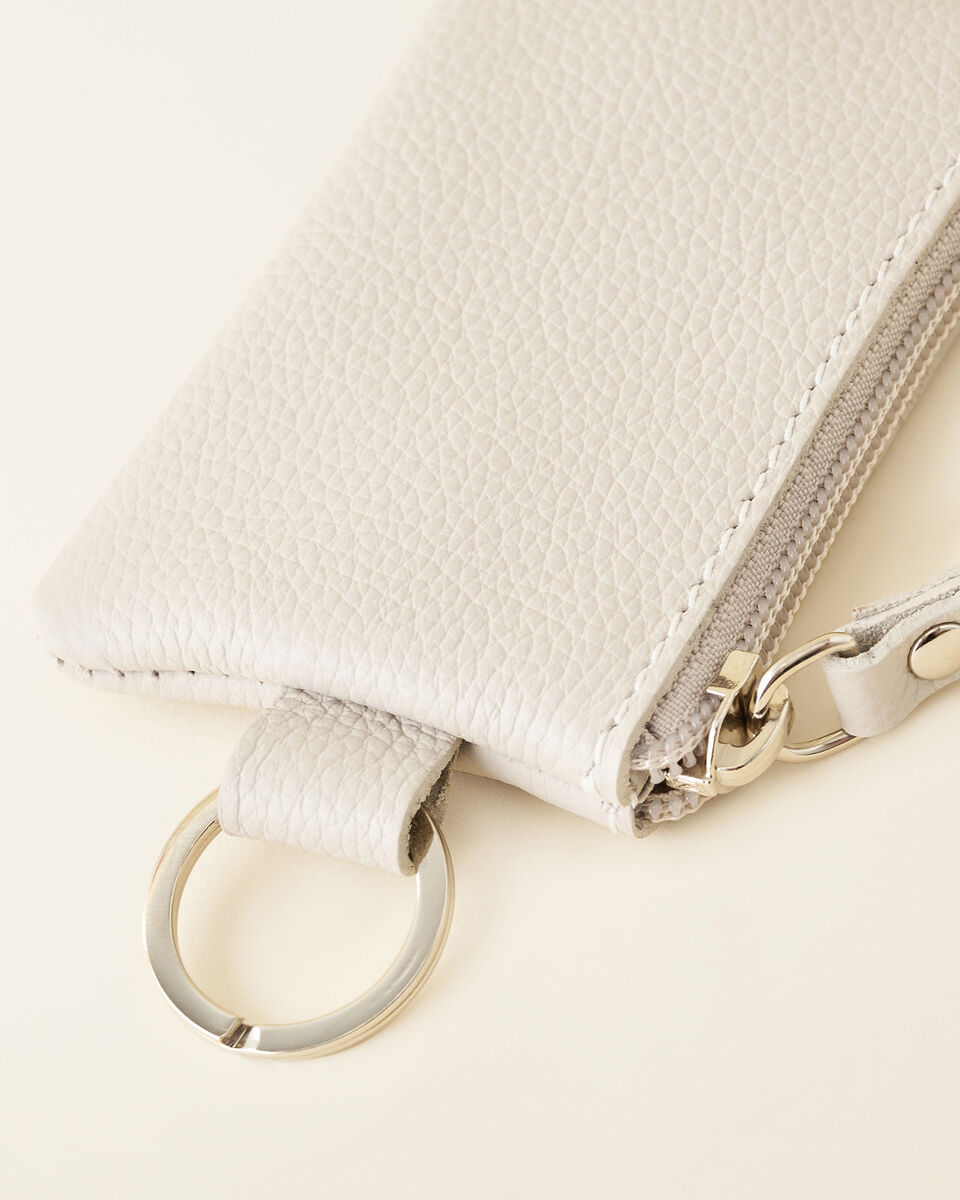 Pochette à glissière en cuir Cervino