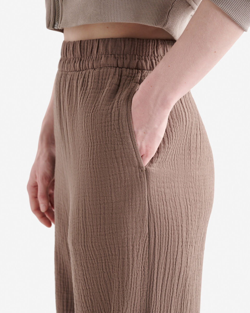 Isla Cotton Gauze Wide Leg Pant
