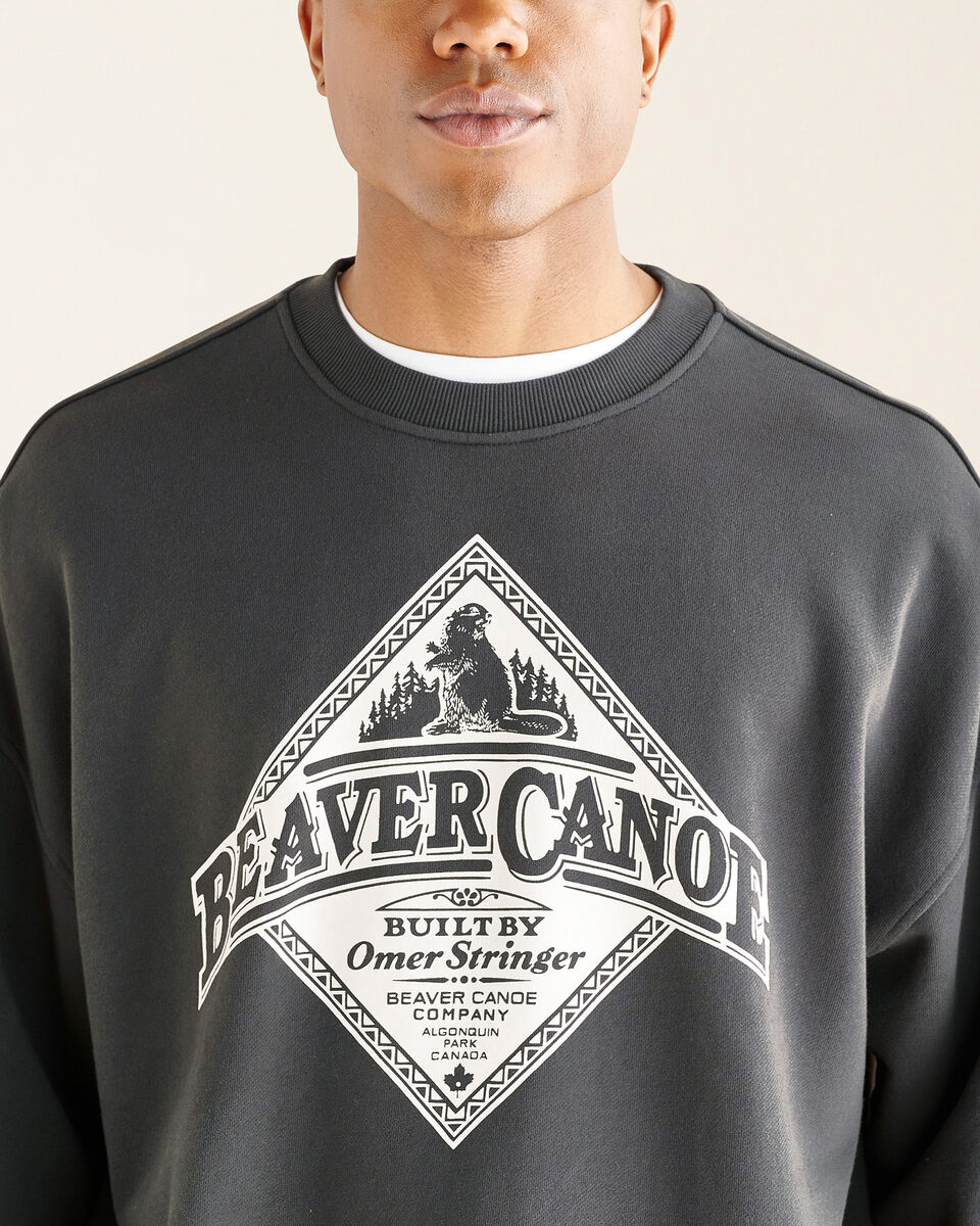 Roots Beaver Canoe Relaxed Crew Sweatshirt Gender Free. 5