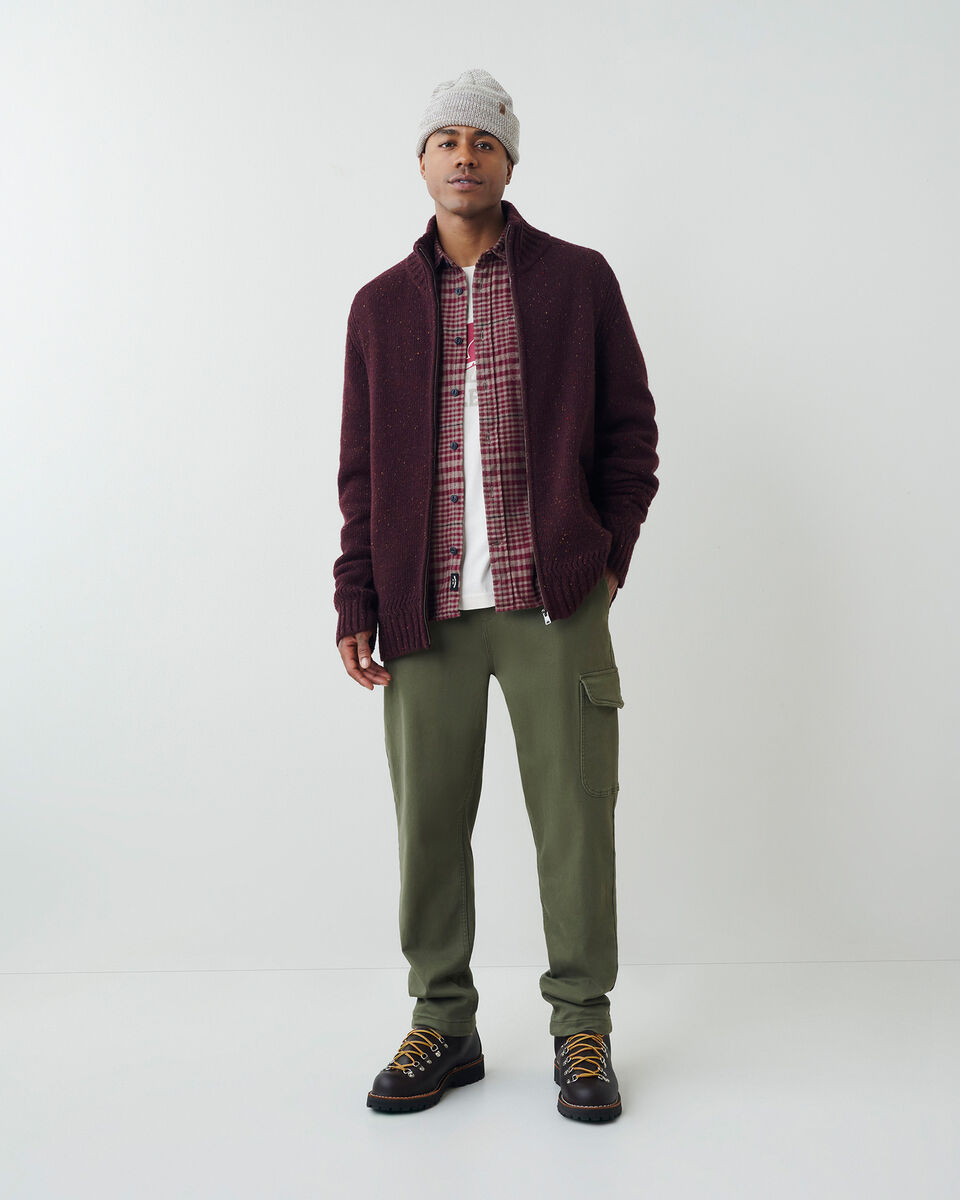 Blouson à glissière en laine