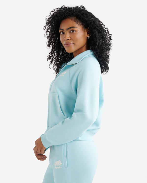 Chandail à demi-glissière en coton bio Cooper 