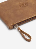 Grande pochette à glissière en cuir Tribe