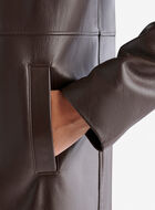 Womens Leather Trench Lake